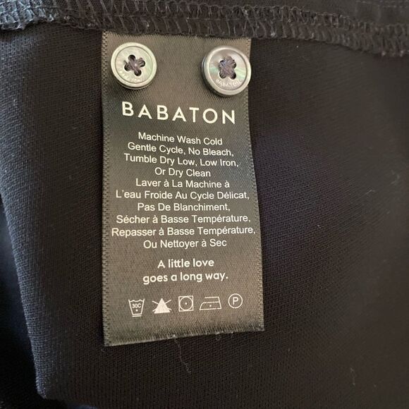 #141 ARITZIA BABATON Oversized Black Drape Blouse - Picture 7 of 7